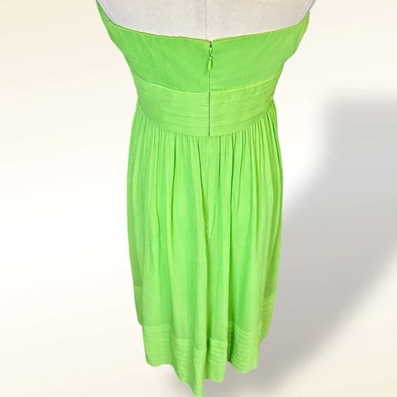 J. Crew ‘Juliet’ Strapless A-Line 100% Silk Special Occasion Y2K Dress Size 6